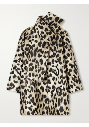 Givenchy - Leopard-print Jacquard Smart Jacket - Animal Print - FR 34,FR 36,FR 38,FR 40