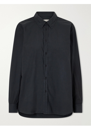 Nili Lotan - Raphael Cotton-poplin Shirt - Black - x small,small,medium,large,x large