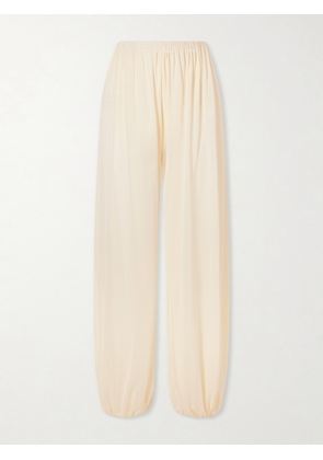 AFLALO - Lolana Satin-jersey Balloon Pants - Neutrals - x small,small,medium,large