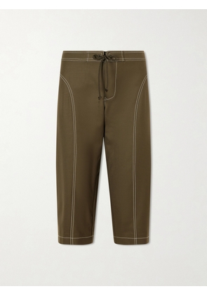 AFLALO - Zuri Twill Skinny-leg Capri Pants - Green - US0,US2,US4,US6,US8,US10