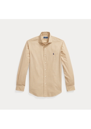 Custom Fit Checked Poplin Shirt