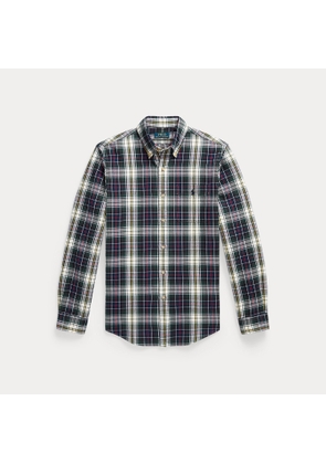 Custom Fit Plaid Brushed Oxford Shirt