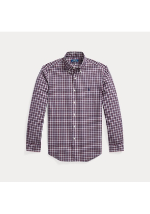Custom Fit Plaid Poplin Shirt