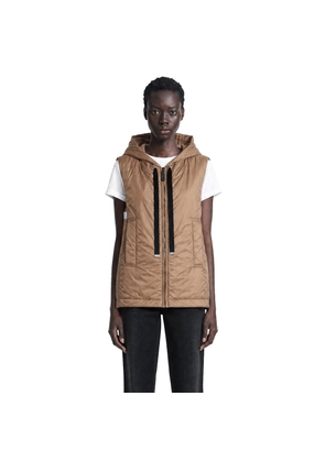 Padded Water-Repellent Hooded Gilet