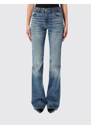 HAIKURE Flora High-Waisted Slim Flare Jeans in Five-Pocket Denim