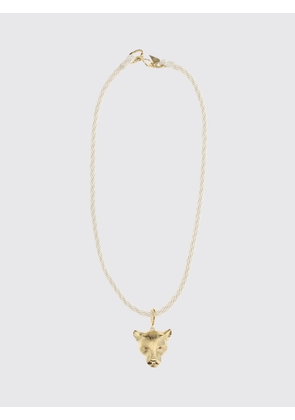 FORTE FORTE Bronze and Viscose Choker Necklace with Pendant