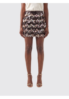 PAROSH Slim Fit Pencil Mini Skirt P. A.R. O.S. H. with Sequins and Elastic Waistband