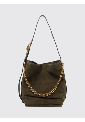 Michael Kors Large Nolita Shoulder Bag in Leather and Suede with Metallic Details