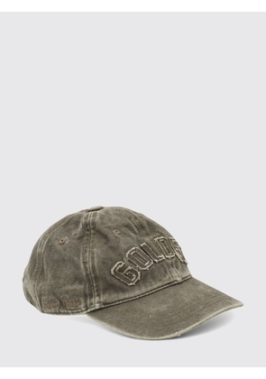 GOLDEN GOOSE Distressed Cotton Baseball Cap with Embroidered Logo