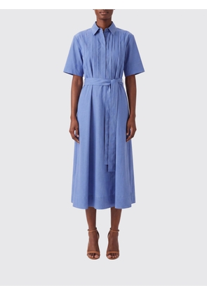 PAROSH P. A.R. O.S. H. Belted Cotton Midi Shirt Dress