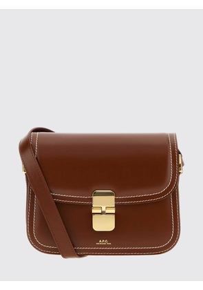 A. P.C. Grace Mini Crossbody Bag in Smooth Cowhide Leather with Buckle