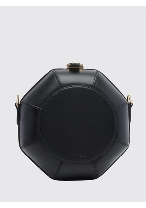 COCCINELLE Sewing Box Leather Shoulder Bag with Removable Handle