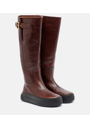 Chloe Delia leather knee-high boots