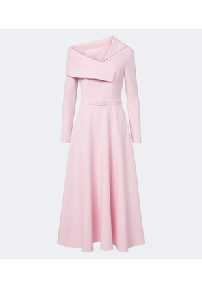 Safiyaa Odelle asymmetric crepe midi dress