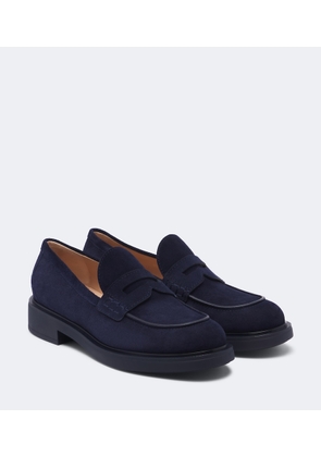 Gianvito Rossi Suede penny loafers