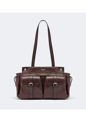 Prada Prada Route Medium leather tote bag