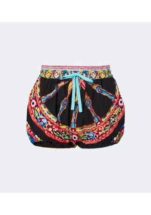 Dolce&Gabbana Carretto cotton poplin shorts
