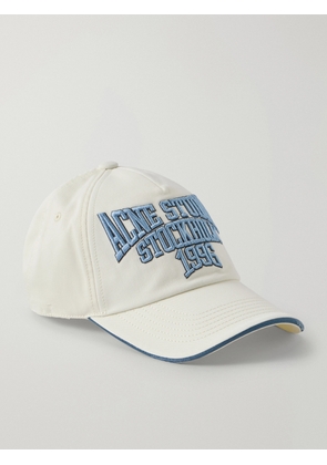 Acne Studios - Logo-Embroidered Cotton-Twill Baseball Cap - Men - White