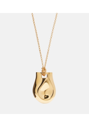 Khaite Keefe 18kt gold-plated pendant necklace