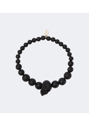 McQueen Beaded skull bracelet