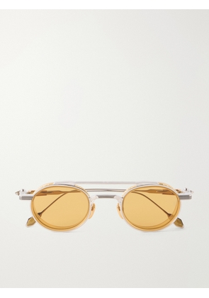 Jacques Marie Mage - Livingston Round-Frame Gold-Plated Metal Sunglasses - Men - Silver