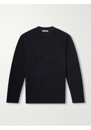Acne Studios - Logo-Print Cotton-Jersey T-Shirt - Men - Black - S
