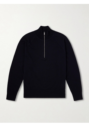Barena - Merino Wool Half-Zip Sweater - Men - Blue - XS