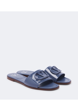 Valentino Garavani VLogo patent leather slides