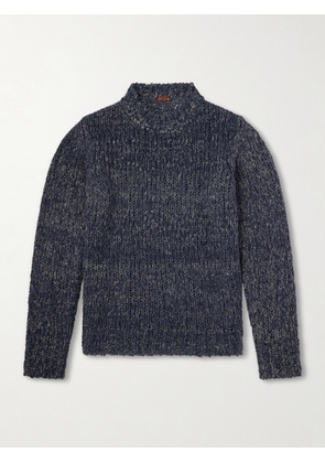 Barena - Alpaca, Wool and Linen-Blend Sweater - Men - Blue - XS