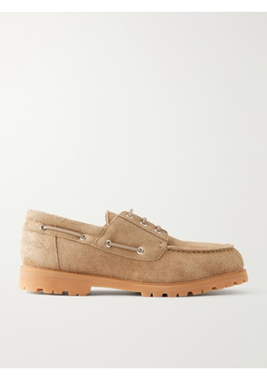 Studio Nicholson - Lace-Up Boat Suede Shoes - Men - Brown - EU 41