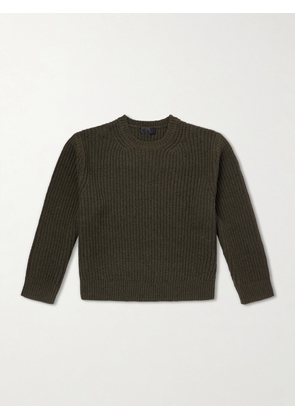 Nili Lotan - Tyler Ribbed-Knit Wool Sweater - Men - Green - S