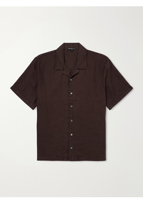 James Perse - Convertible-Collar Linen Shirt - Men - Brown - 1