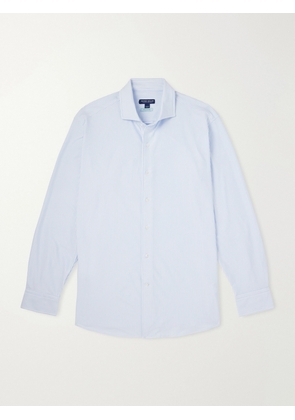 Peter Millar - Excursionist Flex Slim-Fit Striped Cotton-Blend Shirt - Men - Blue - S