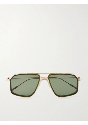 Jacques Marie Mage - Jagger Aviator-Style Gold-Tone Titanium Sunglasses - Men - Gold