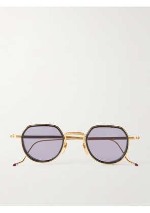 Jacques Marie Mage - Dixon Round-Frame Gold-Tone Metal Sunglasses - Men - Gold