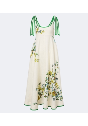 Alemais Phyllis floral linen maxi dress