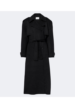 The Frankie Shop Nikola padded wool and cashmere trench coat