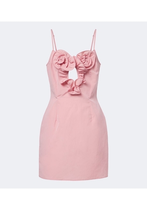 Magda Butrym Floral-applique cotton and silk minidress