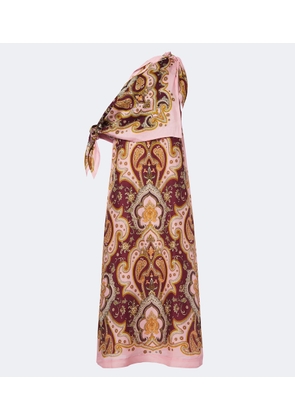Alemais Porter printed one-shoulder maxi dress