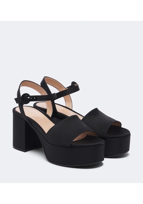 Gianvito Rossi Satin platform sandals