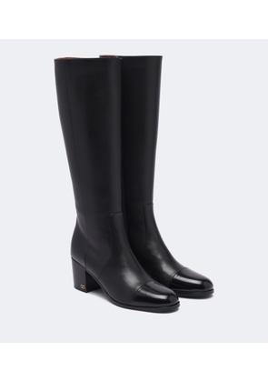 Valentino Garavani VLogo leather knee-high boots