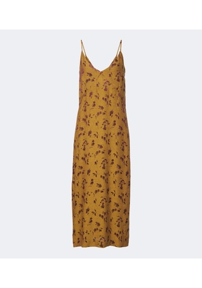 Dries Van Noten Floral jacquard satin slip dress