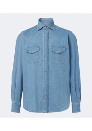 Eleventy Denim Western shirt