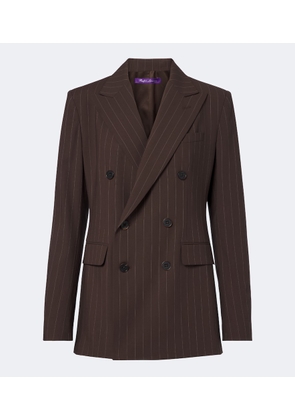 Ralph Lauren Collection Pinstripe double-breasted wool blazer