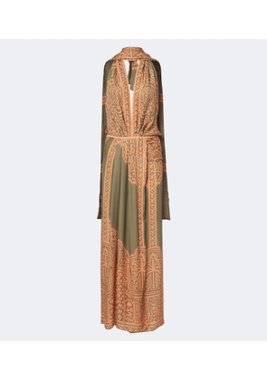Johanna Ortiz Printed silk maxi dress