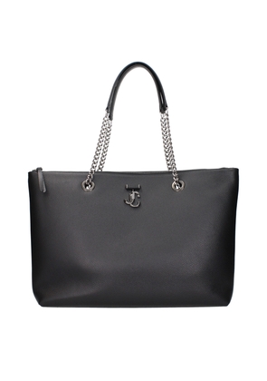 Jimmy Choo Black Leather Shoulder Bag