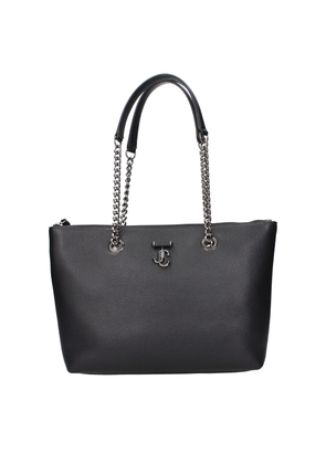 Jimmy Choo Black Leather Shoulder Bag