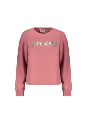 Pepe Jeans Pink Cotton Women Sweatshirt - S