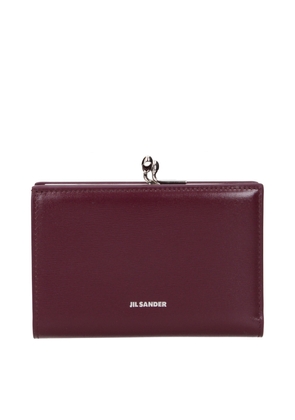 Jil Sander Red Leather Wallet