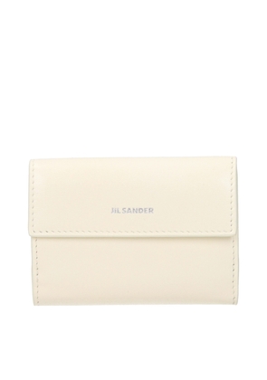 Jil Sander White Leather Wallet
